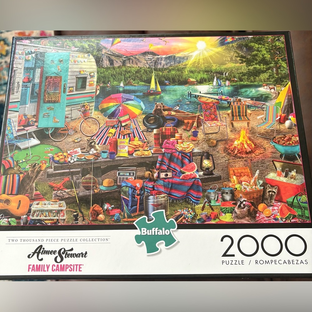 Aimee Stewart for Buffalo Games. Family Campsite - 2000 pieces